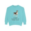 Brazilian Terrier Humor Sweatshirt, Chalky Mint, front view