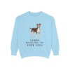 Brazilian Terrier Humor Sweatshirt, Chambray, front view