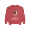 Brazilian Terrier Humor Sweatshirt, Crimson, front view
