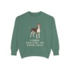Brazilian Terrier Humor Sweatshirt, Light Green, front view