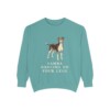 Brazilian Terrier Humor Sweatshirt, Seafoam, front view
