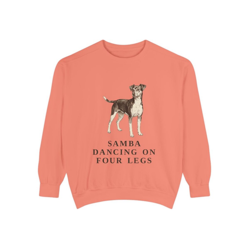 Brazilian Terrier Humor Sweatshirt, Terracotta, front view