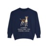 Brazilian Terrier Humor Sweatshirt, True Navy, front view