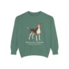 Brazilian Terrier Latin Sweatshirt, Light Green, front view