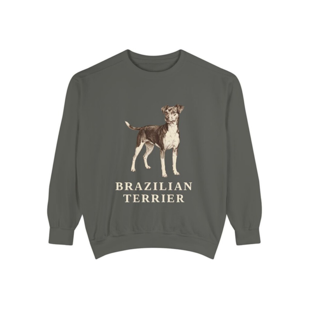 Brazilian Terrier Sweatshirt, Pepper, front view