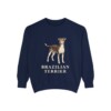 Brazilian Terrier Sweatshirt, True Navy, front view