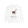 Brazilian Terrier Sweatshirt, White, front view