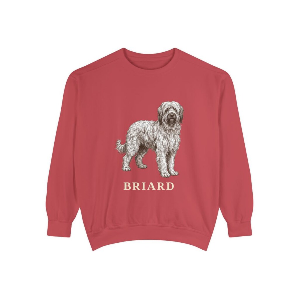 Briard Sweatshirt, Crimson, front view