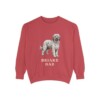 Briard Dad Sweatshirt, Crimson, front view