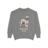 Briard Dad Sweatshirt, Grey, front view