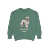 Briard Dad Sweatshirt, Light Green, front view