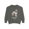 Briard Dad Sweatshirt, Pepper, front view