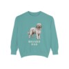 Briard Dad Sweatshirt, Seafoam, front view