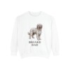 Briard Dad Sweatshirt, White, front view