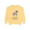 Briard Humor Sweatshirt, Butter, front view