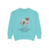 Briard Humor Sweatshirt, Chalky Mint, front view