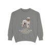 Briard Humor Sweatshirt, Grey, front view