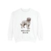 briard-sweatshirt-mom-white Briard Mom Sweatshirt, White, front view