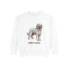 Briard Sweatshirt, White, front view