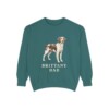 brittany-sweatshirt-dad-blue-spruce Brittany Dad Sweatshirt, Blue Spruce, front view