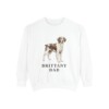 brittany-sweatshirt-dad-white Brittany Dad Sweatshirt, White, front view