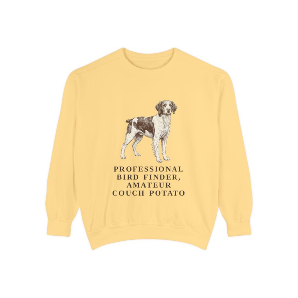 Brittany Humor Sweatshirt, Butter, front view