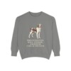 Brittany Humor Sweatshirt, Grey, front view