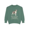 Brittany Humor Sweatshirt, Light Green, front view