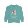 Brittany Humor Sweatshirt, Seafoam, front view