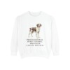 Brittany Humor Sweatshirt, White, front view