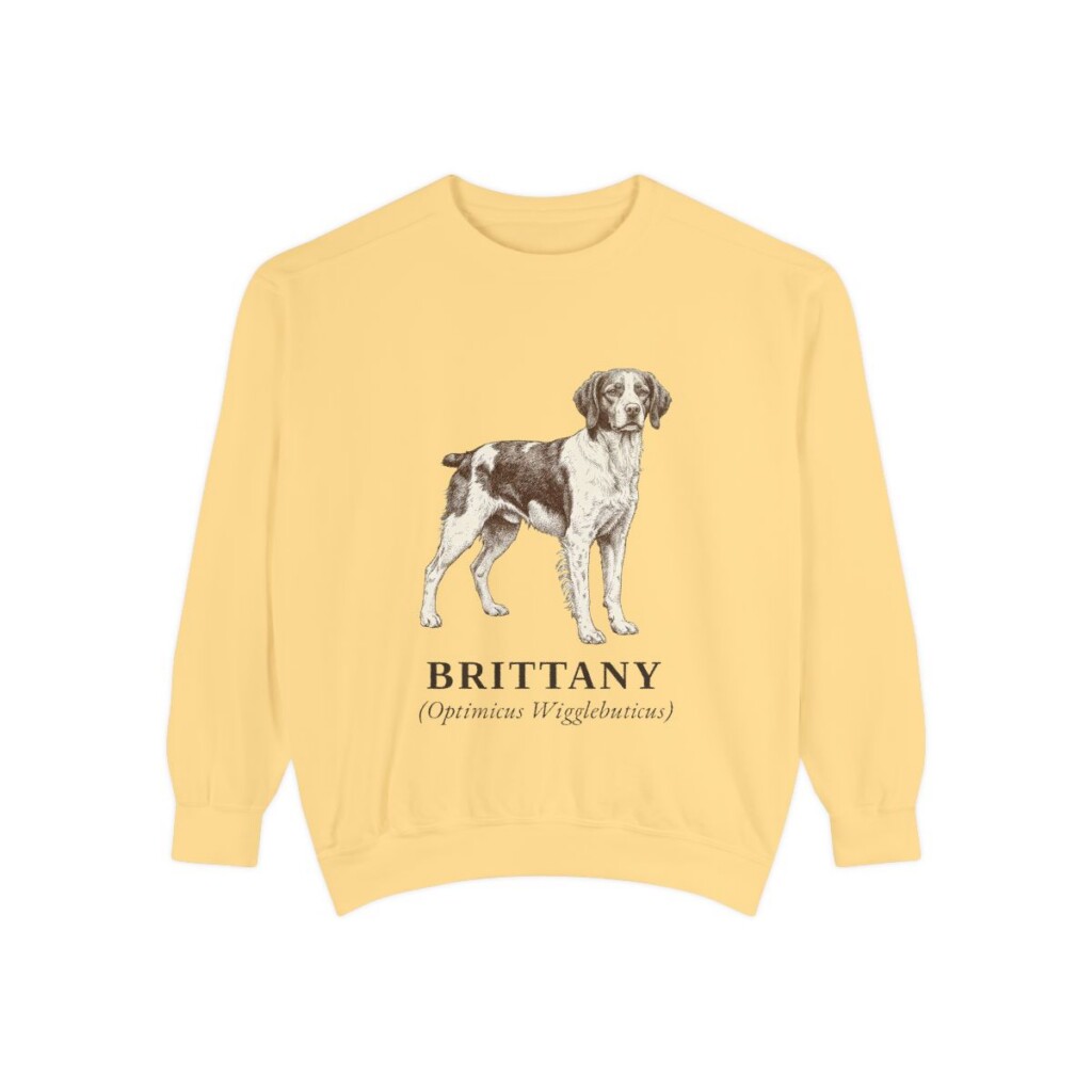 Brittany Latin Sweatshirt, Butter, front view