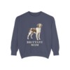 Brittany Mom Sweatshirt, Denim, front view