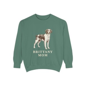 Brittany Mom Sweatshirt, Light Green, front view