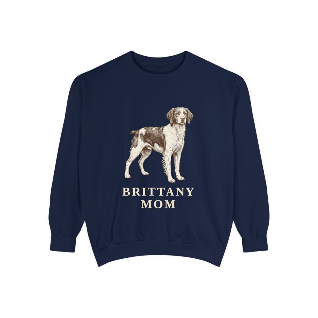 Brittany Mom Sweatshirt, True Navy, front view