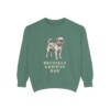 Brussels Griffon Dad Sweatshirt, Light Green, front view