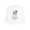 Brussels Griffon Dad Sweatshirt, White, front view