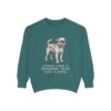 Brussels Griffon Humor Sweatshirt, Blue Spruce, front view