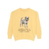 Brussels Griffon Humor Sweatshirt, Butter, front view