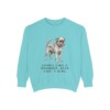 Brussels Griffon Humor Sweatshirt, Chalky Mint, front view