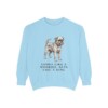 Brussels Griffon Humor Sweatshirt, Chambray, front view