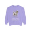 Brussels Griffon Humor Sweatshirt, Violet, front view