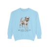 Brussels Griffon Latin Sweatshirt, Chambray, front view