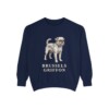 Brussels Griffon Sweatshirt, True Navy, front view