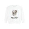 Brussels Griffon Sweatshirt, White, front view