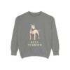 Bull Terrier Sweatshirt, Grey, front view
