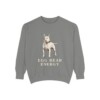 Bull Terrier Humor Sweatshirt, Grey, front view