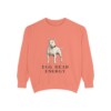 Bull Terrier Humor Sweatshirt, Terracotta, front view