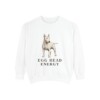 Bull Terrier Humor Sweatshirt, White, front view