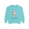 Bull Terrier Latin Sweatshirt, Chalky Mint, front view