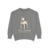 Bull Terrier Latin Sweatshirt, Grey, front view